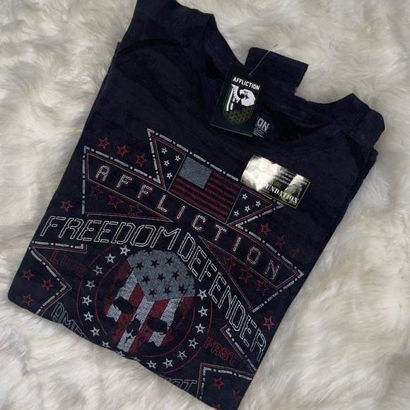 Affliction Freedom Defender Camo Tee. XL - Picture 9 of 12